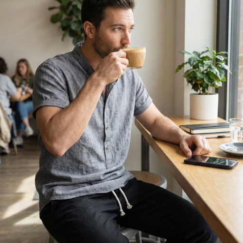 Men’s Casual Short Sleeve Shirt Set | Relaxed Fit