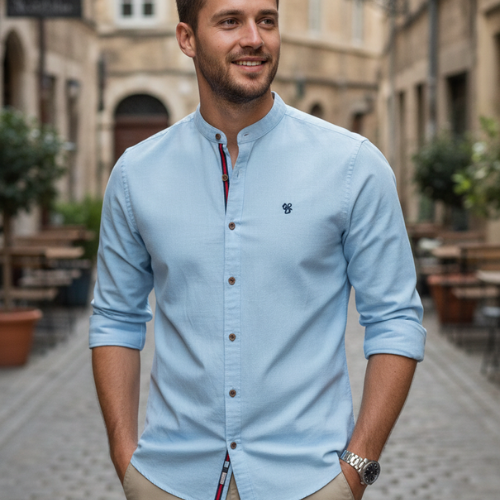 Men’s Long Sleeve Adult Button-Up Shirt | Tailored