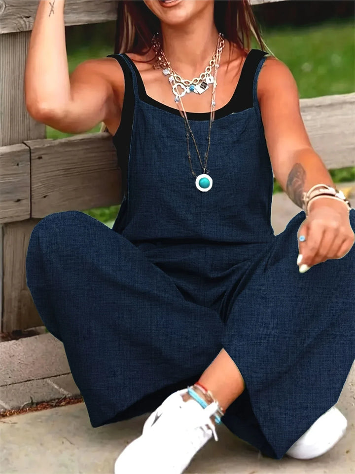 Annia – Lässiger Overall mit weitem Bein und Taschen