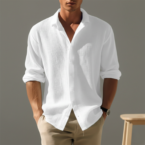 Men’s Lightweight Button-Up Shirt | Long Sleeve