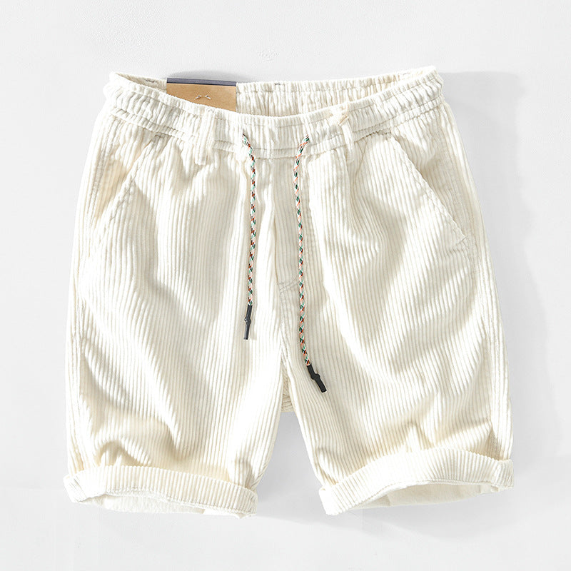 Lässige Shorts für Herren – Elastischer Bund – Leichtes, atmungsaktives Gewebe – Passform mit Kordelzug