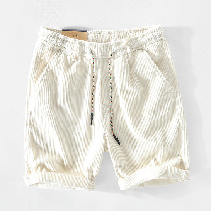 Lässige Shorts für Herren – Elastischer Bund – Leichtes, atmungsaktives Gewebe – Passform mit Kordelzug