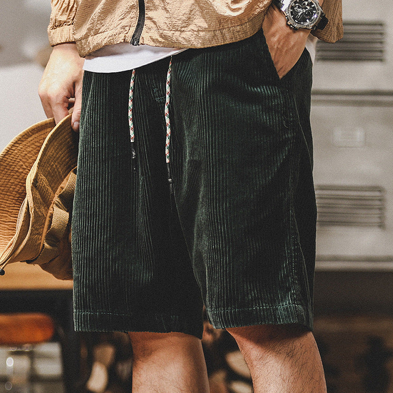 Lässige Shorts für Herren – Elastischer Bund – Leichtes, atmungsaktives Gewebe – Passform mit Kordelzug