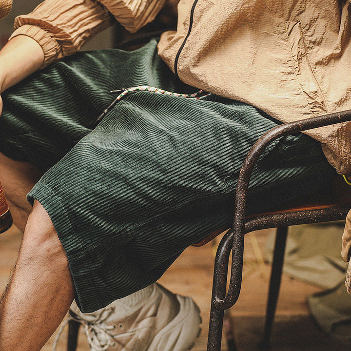 Lässige Shorts für Herren – Elastischer Bund – Leichtes, atmungsaktives Gewebe – Passform mit Kordelzug