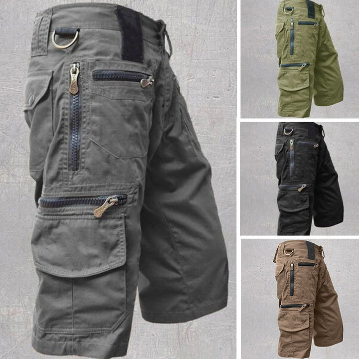 Taktische Cargo-Shorts für Herren – Mehrere Reißverschlusstaschen