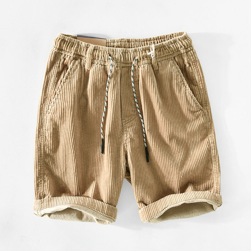 Lässige Shorts für Herren – Elastischer Bund – Leichtes, atmungsaktives Gewebe – Passform mit Kordelzug