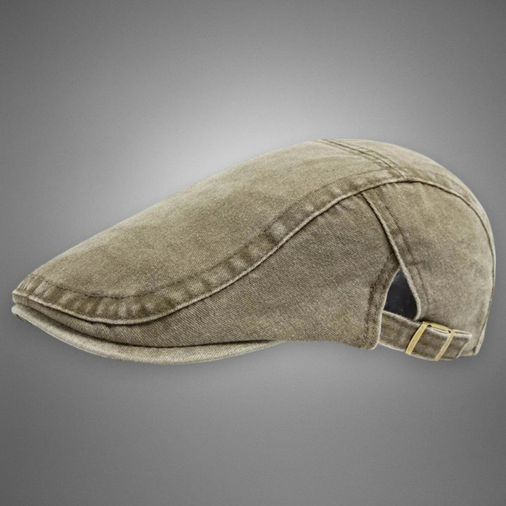 Herren Vintage Schiebermütze – Washed Denim