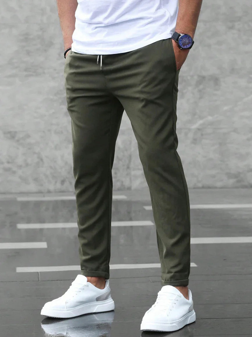 Herren Casual Joggers – Slim Fit – Elastischer Bund