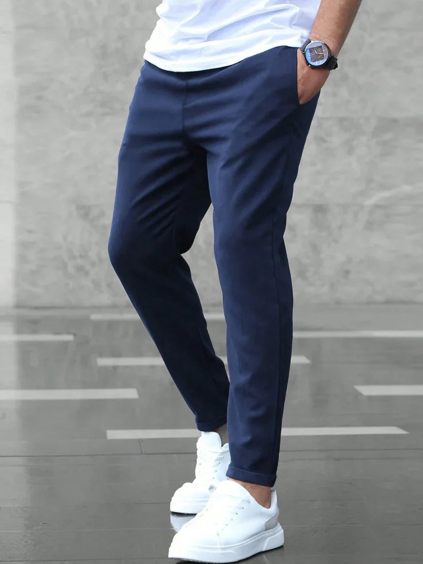 Herren Casual Joggers – Slim Fit – Elastischer Bund
